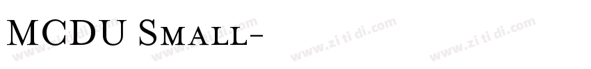 MCDU Small字体转换
